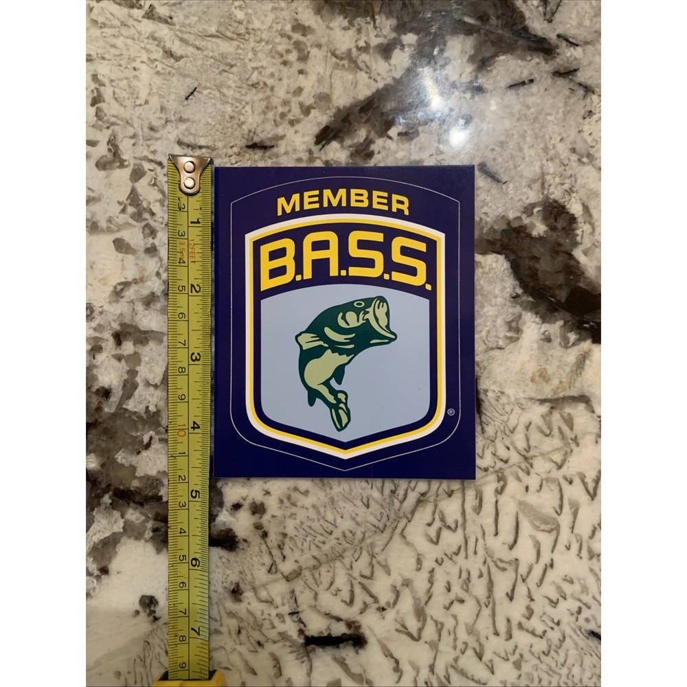 BASS B.A.S.S. Member Sticker/Decal - 3.5 x 4.25 - Picture 3 of 4